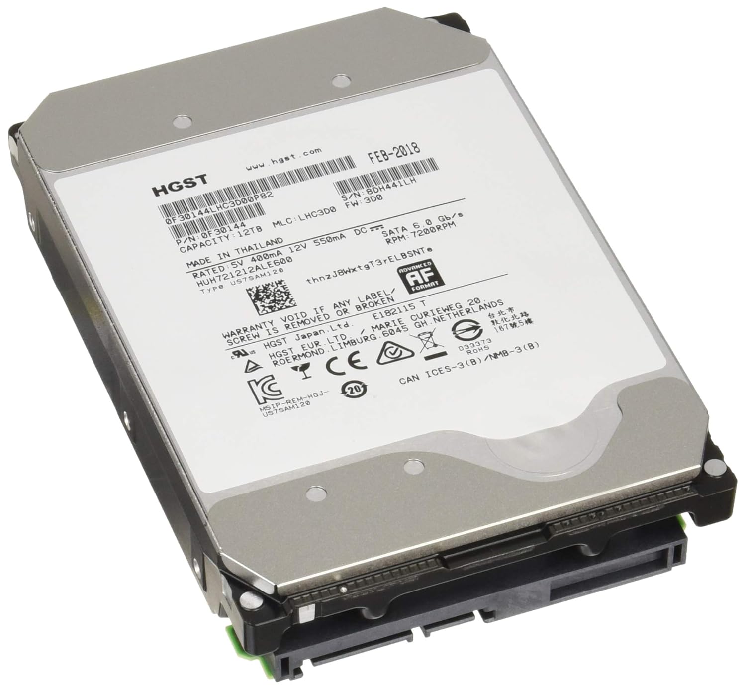 HPe – HDD 8To SATA 7.2K en caddy – d'occasion Dell et HP