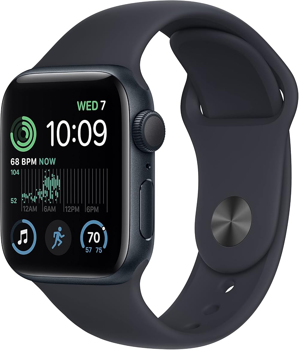 Apple Watch SE 2nd Gen GPS 40mm Midnight Aluminum Case Midnight Sport Band
