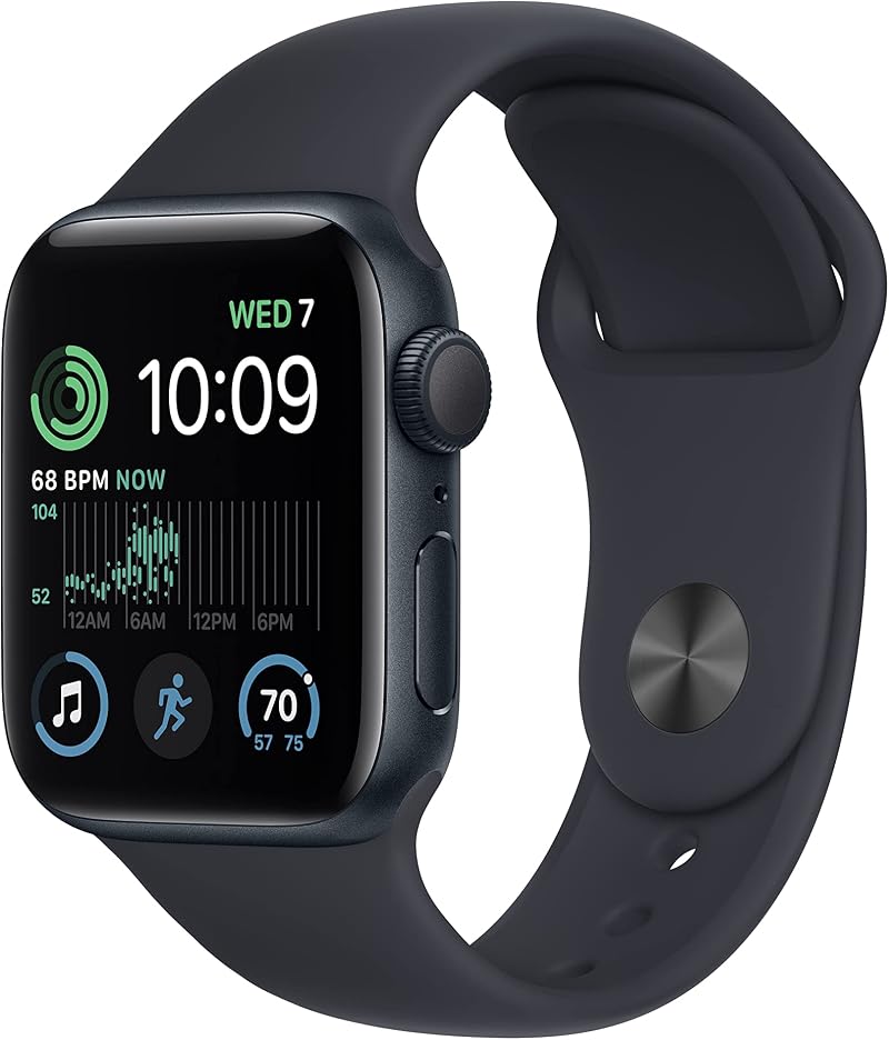 Apple Watch SE 2nd Gen GPS 40mm Midnight Aluminum Case Midnight Sport Band