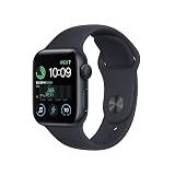 Apple Watch SE (2nd Gen) (GPS, 40mm) - Midnight Aluminum Case with Midnight Sport Band, M/L (Renewed)