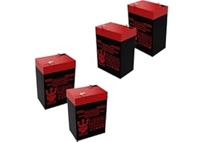 NEPTUNE POWER PRODUCTS 6V 4.5Ah Game Deer Feeder Mojo Duck Rechargeable Battery for Neptune - 4 Pack