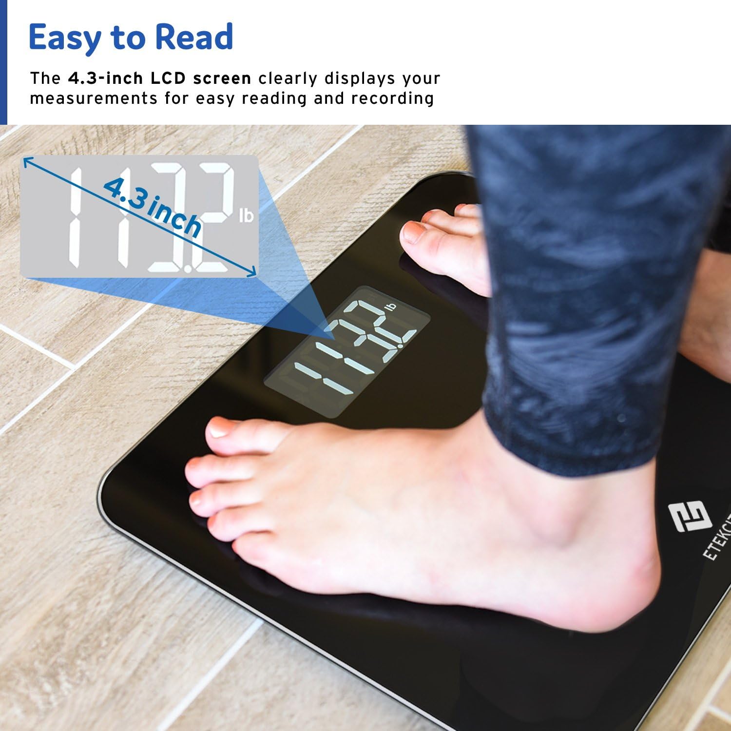 Etekcity High Precision Digital Body Weight Bathroom Scale with Ultra