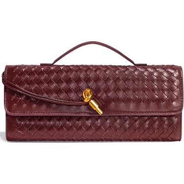 Bolso Clutch Elegante De Cuero PU Con Cadena - Ideal Para Bodas Y Eventos De Noche