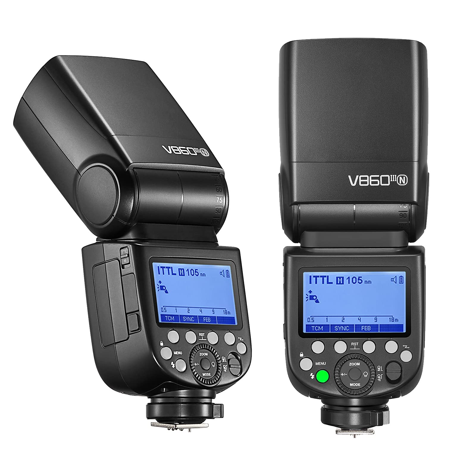 Godox V860III-N for Nikon Camera Flash, Ving V860III TTL Li-Ion Flash Kit, HSS 1/8000s 2.4G GN60 Speedlight, 2600mAh Battery Speedlite, Modeling Light