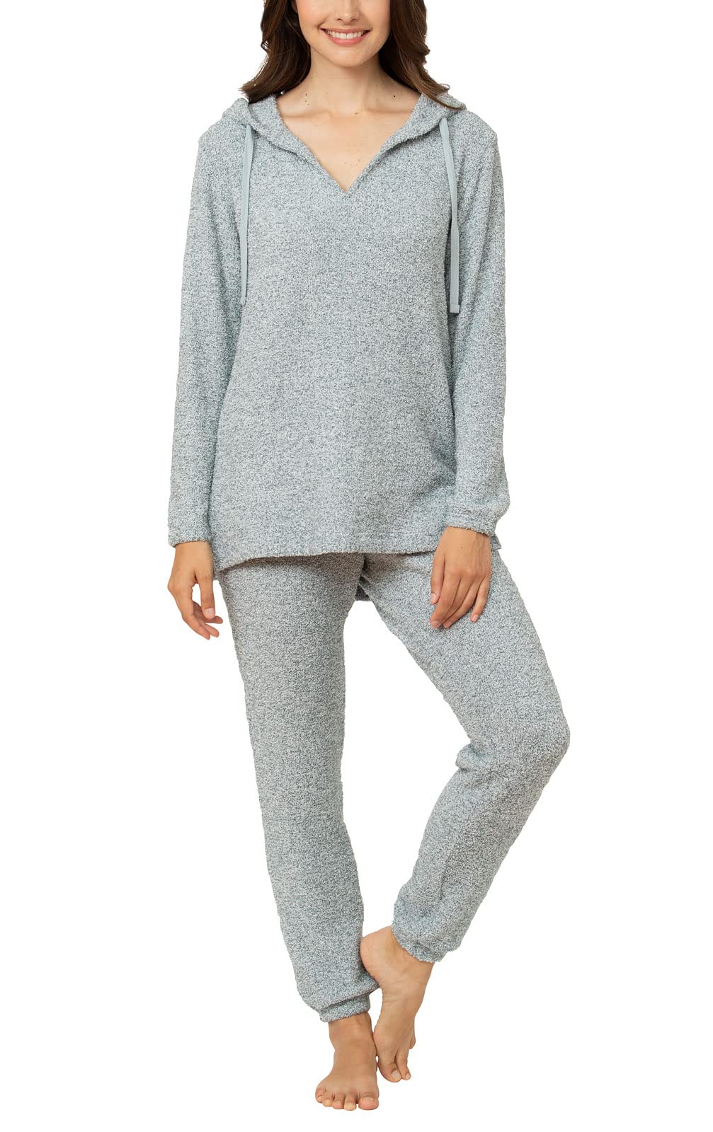 PajamaGram Two Piece Sets For Women - Sleep Sets For Women, Slate Blue, 2X Image