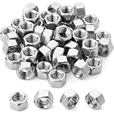 Bates Stainless Steel 3/8 Hex Nut, 50 Pack