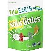 YumEarth Organic Sour Littles Chewy Candy - Allergy Friendly (Top 9 Free), No Artificial Dyes, Non GMO, Gluten Free, Vegan Ca