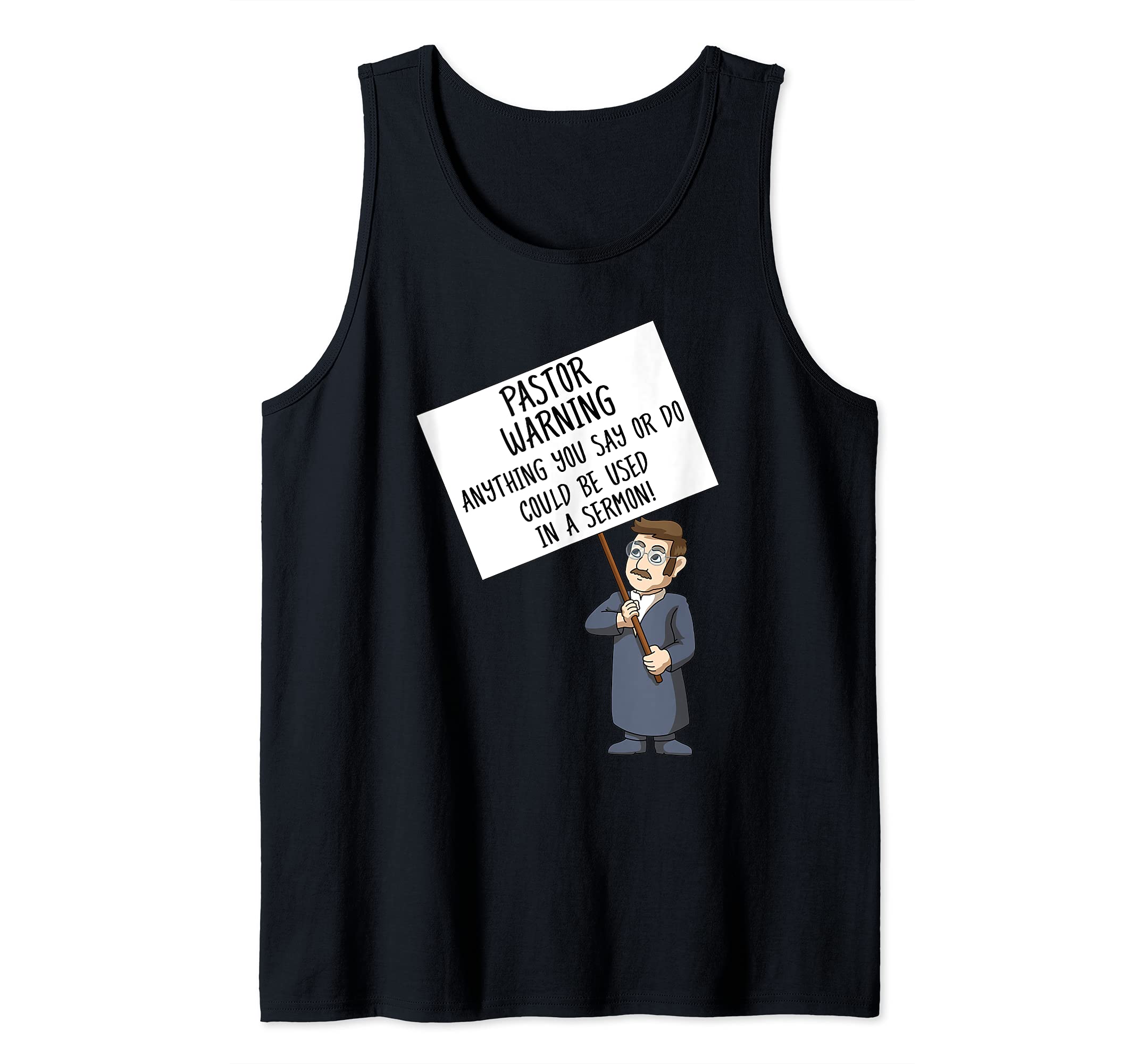 Pastor Warning Tank Top