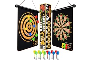 Givevan Magnetic Dart Board for Kids, Teen Boys Gift Ideas for Christmas, Room Decor for Teenage, Stocking Stuffers Toys for Girls Age 6 7 8 9 10 11 12 13 14 15 16 Years