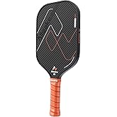 Pickleball Paddles, USAPA Approved, 3k Friction Surface Carbon Fiber Pickleball Paddle, Durable &Lightweight Pickleball Rackets for Adults