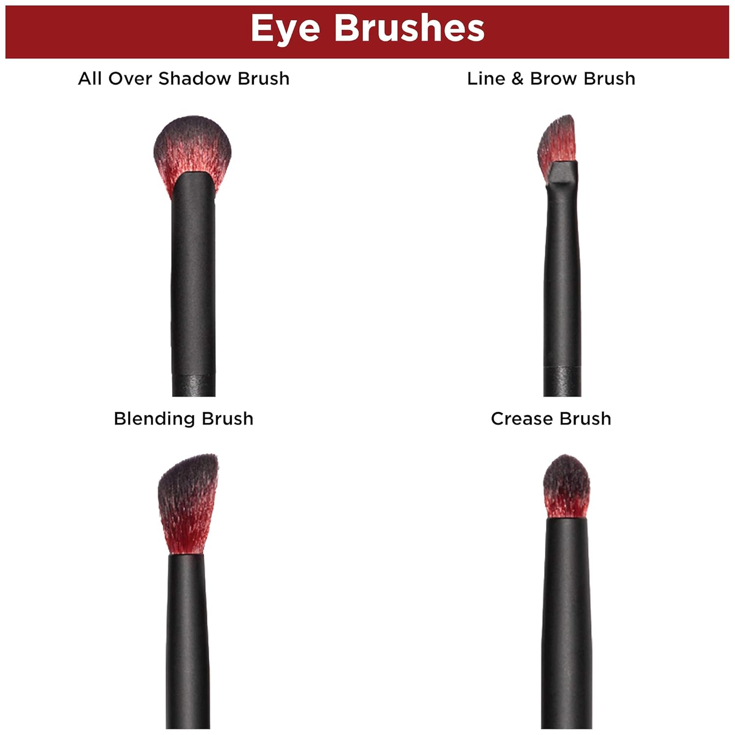 Revlon Crease Shadow Brush, Tapered Eyeshadow Makeup Brush for Blending, Vegan and Antibacterial Coated: Beauty