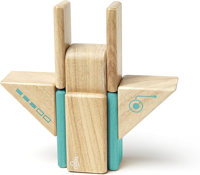 tegu robo magnetic wooden block set