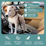 PIYAREY Dog Seat Belt Adjustable Car Harness Small Black view 5