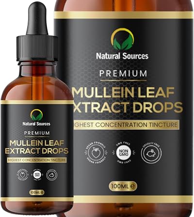 Natural Sources Mullein Leaf Extract 100ml UK Grown Tincture