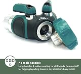 2WAYZ 2 Way Hose Splitter Heavy Duty All Metal Zinc Alloy Garden Faucet Y view 3