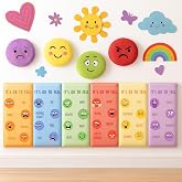 Jetec 6 Pack Wall Padding for Kids, 15.75'' x 7.87'' x 0.35'', Emotion | Calming Down Corner Classroom Supplies, Wall Cushion, Padded Wall Panels for Kids Room, Playroom Wall Decor