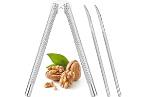 Classic Nutcracker Set Pecan Walnut Nut Cracker Tool Lobster or Crab Seafood Cracker With 2Picks,Stainless Steel