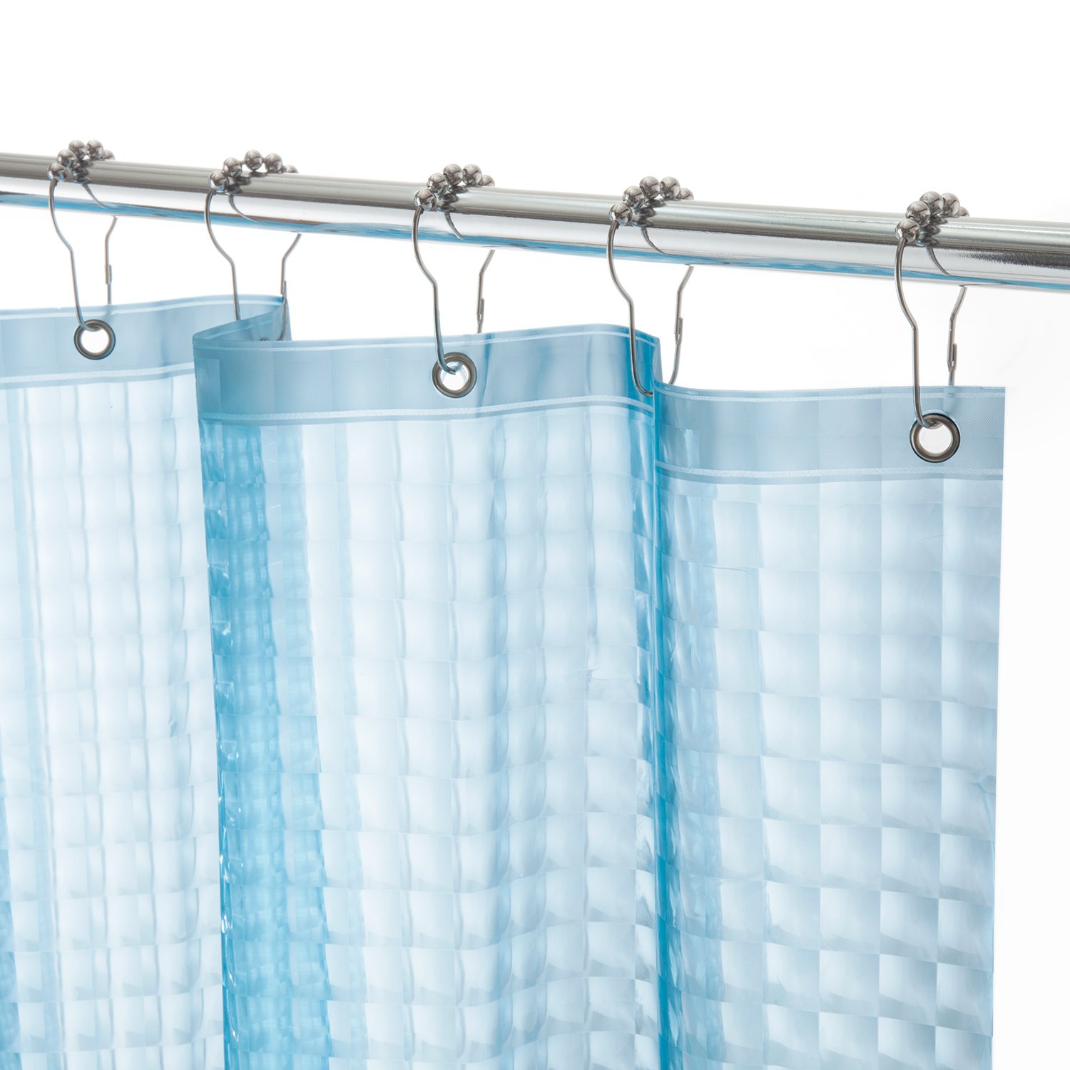 Kenney Embossed Shower Curtain Liner, Blue Home & Kitchen