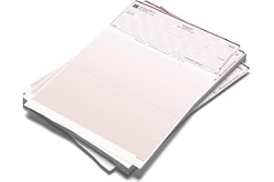 EXPRESSCHECKPRINTING Computer Checks Compatible W/QB Check On Top [1000 Sheets]