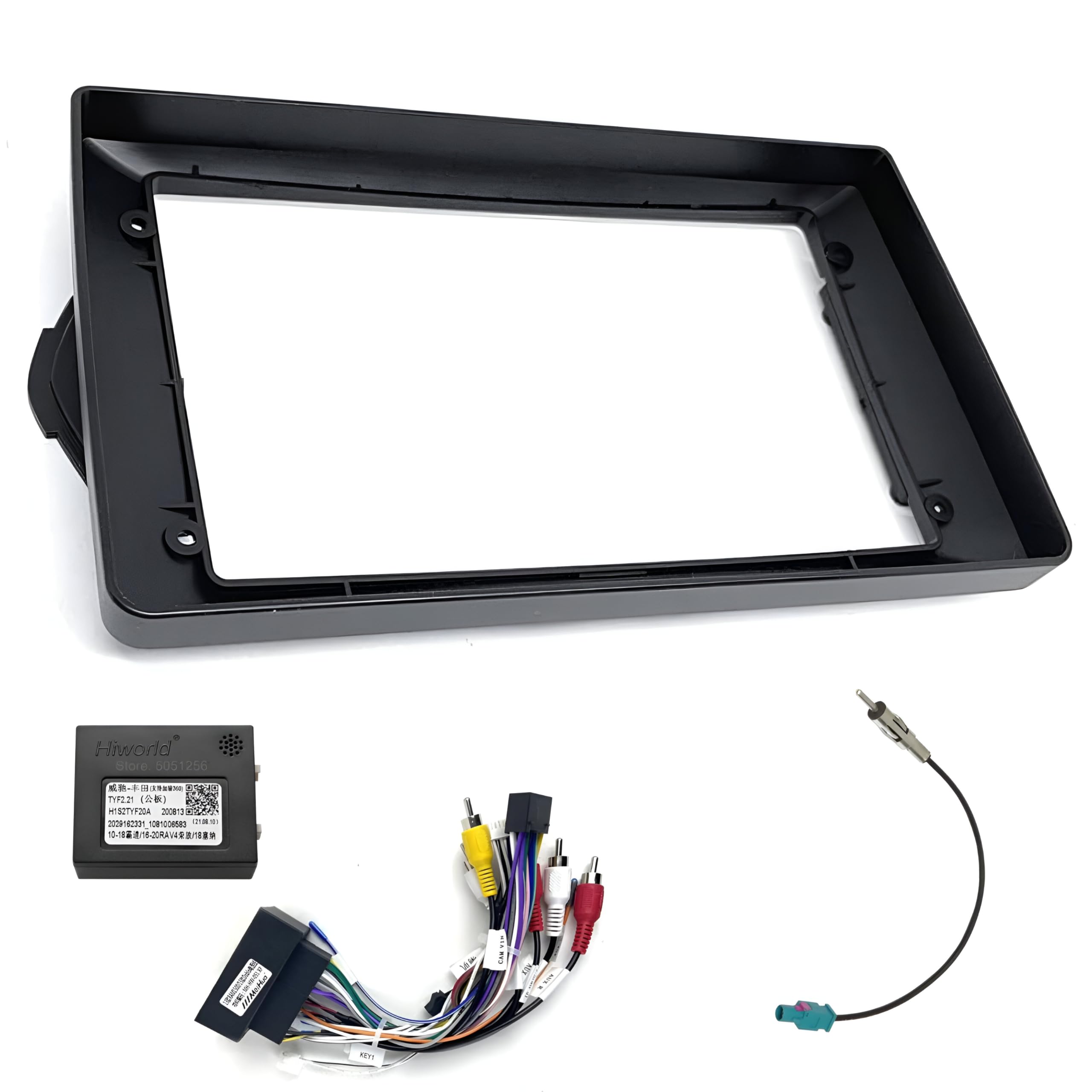 Sound-way Car Radio Mounting Kit, 9" Inch Radio Frame Fascia, Adapter Compatible with Fiat Tipo 2015-2020 / Egea (Aegea) 2015-2020