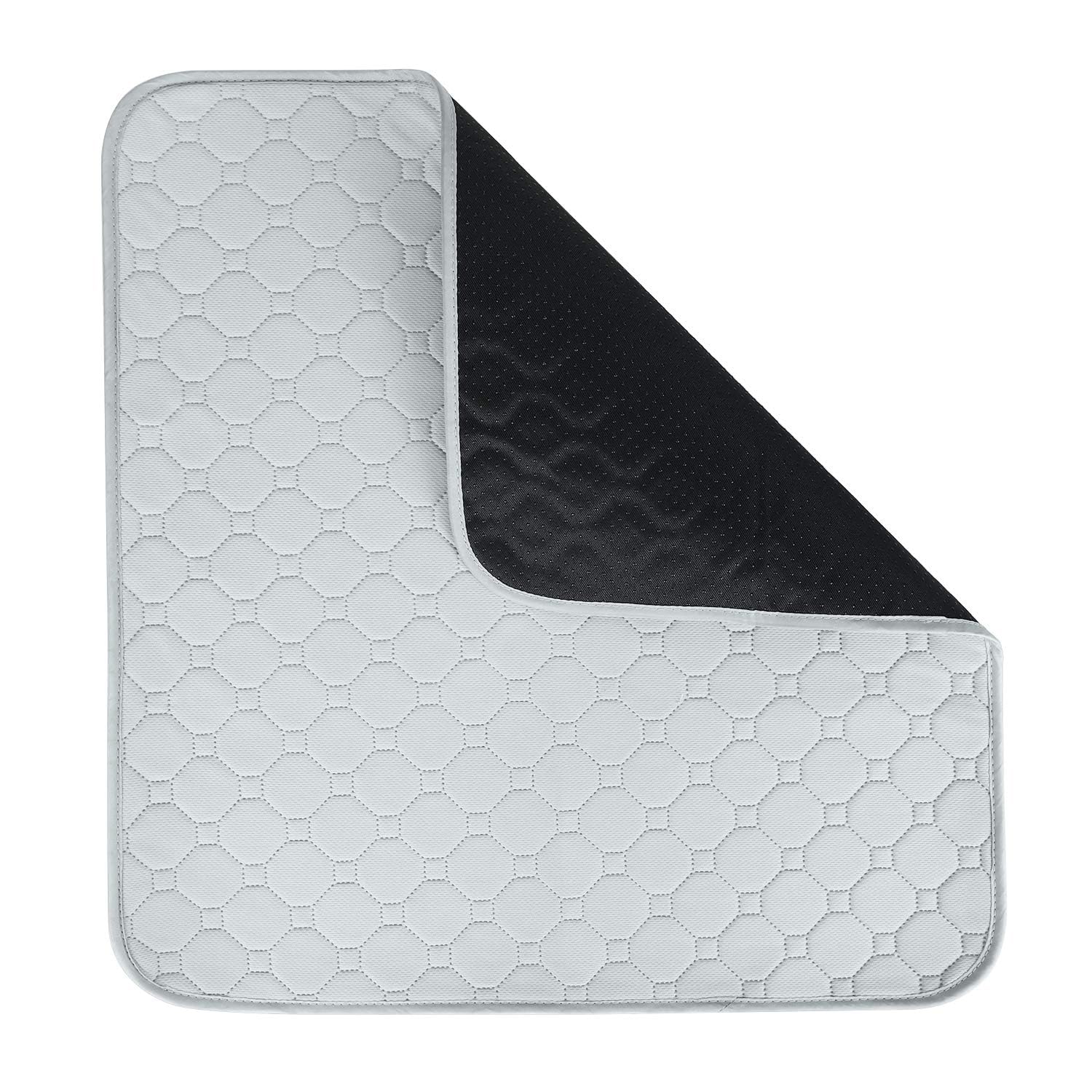 Waterproof Seat Pad Absorbent Incontinence Pad Washable Reusable Seat Protector Pad Four Layers Healthcare Chair Pad Non-Slip Under Pad for Men Women Baby Senior and Pet,22"X21"