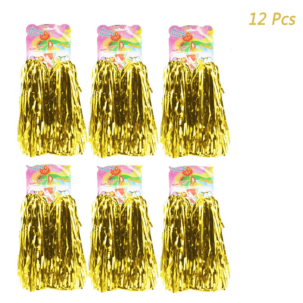 12er Pack Cheerleading Pom Poms Ultra Shining Pom Pom Cheerleader