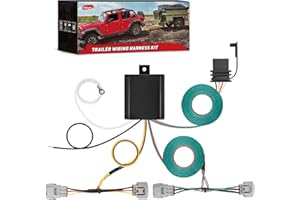 Nilight 4 Pin Trailer Wiring Harness Kit 55513 Compatible with Toyota 2005 2006 2007 2008 2009 2010 2011 2012 2013 2014 2015 