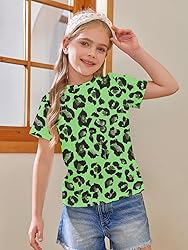 Girls Short Sleeve T Shirts Kids Summer Tops
