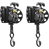 Retractable Ratchet Straps for 2015-2025 Ford F150, Ratchet Straps (2-Pack) Ford F150 Accessories, Tie Down Straps Self Retractable, Heavy Duty(1,500lb Break Strength), 1 Inch x 10 Feet, Black