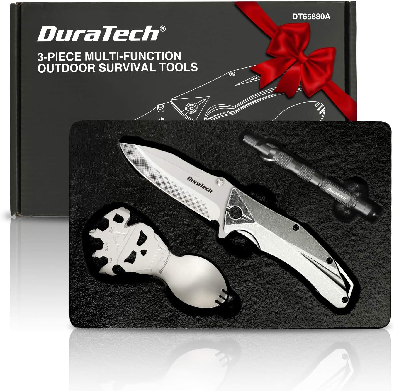 DURATECH Gifts for Men Dad Fathers Day Tactical Folding Knife, Multitool Combo Kit, Tactical Pen, Utility Survival Tools for Camping, Hiking, Hunting and Fishing: Home Improvement