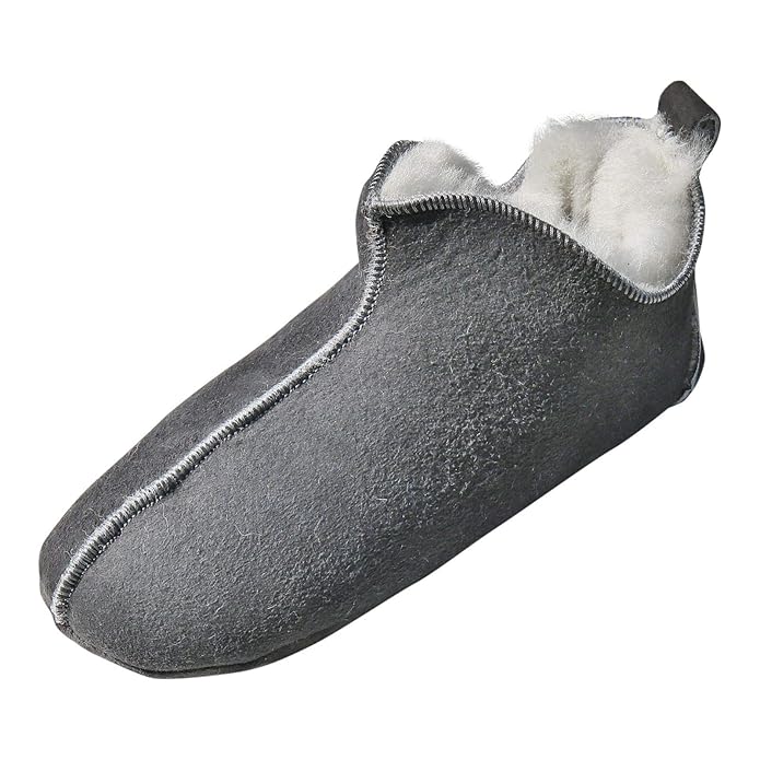 Hollert Lammfell Hausschuhe - Bali Fellschuhe Lederschuhe Bettschuhe