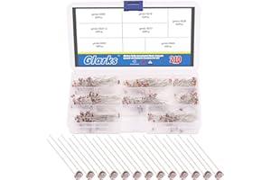 Glarks 210Pcs 7 Values 5mm GM5506 GM5516 GM5528 GM5537 GM5537-2 GM5539 GM5549 Photoresistor Photo Light Sensitive Resistor Li