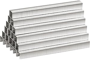 meite T-50 Stainless Steel Staples Marine, 3/8 Inch Heavy Duty Staples for Staple Gun - 1512 Counts, 20 Gauge 3/8 Inch Crown T-50 Upholstery Staple for Marine Applications