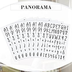 552 Pieces 8 Sheets Letter Stickers Self Adhesive