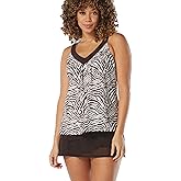 COCO REEF Core Bra Sized V-Neck Underwire Tankini Top — Supportive Cup Size Bikini Top