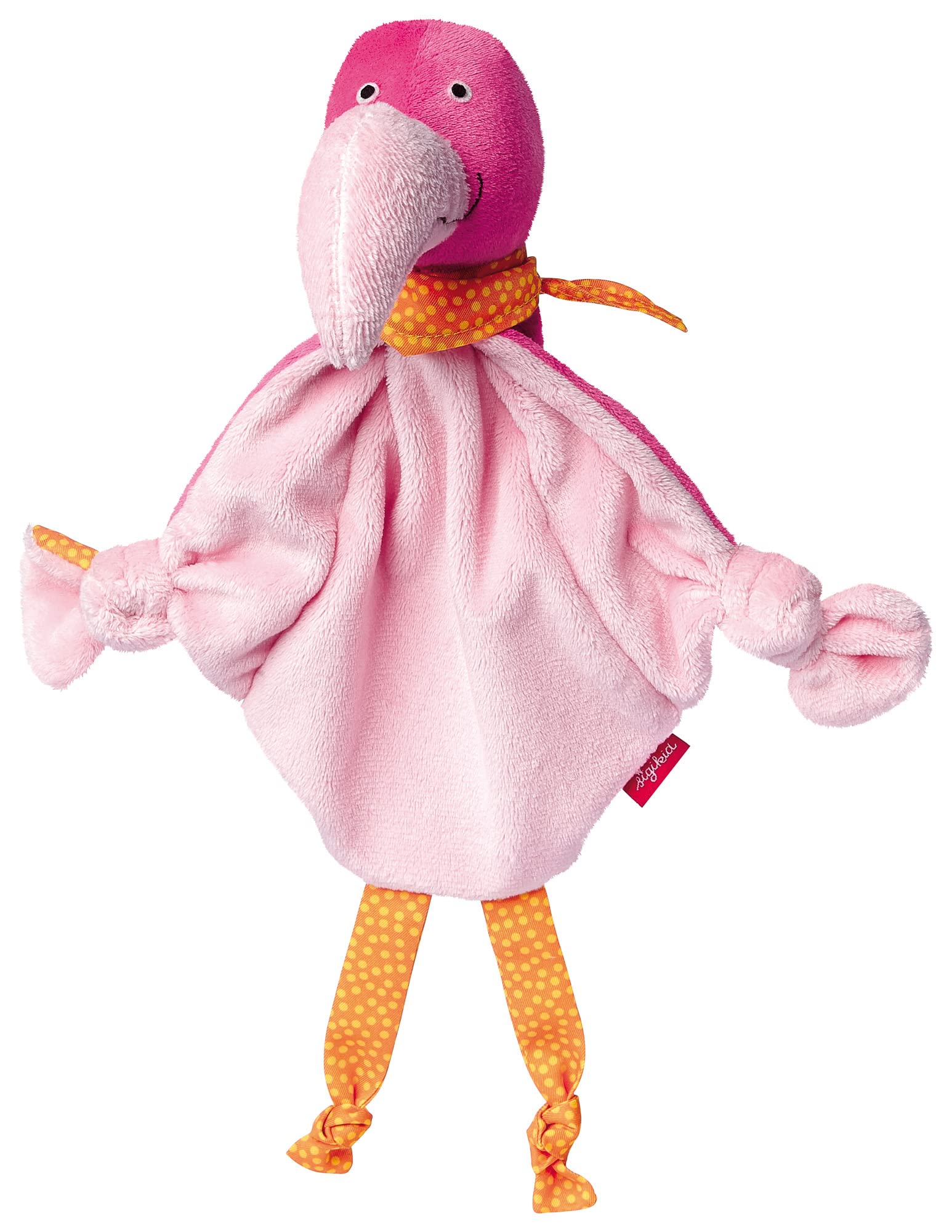 SIGIKID 24 x 14 x 13 cm Babyspielzeug Flamingo Comforter Toy, Pink