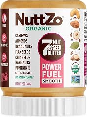NuttZo Organic Power Fuel 7 Nuts and Seeds Butter, Smooth, Paleo and Keto Friendly, Peanut and Gluten Free, Vegan, Kosher, No