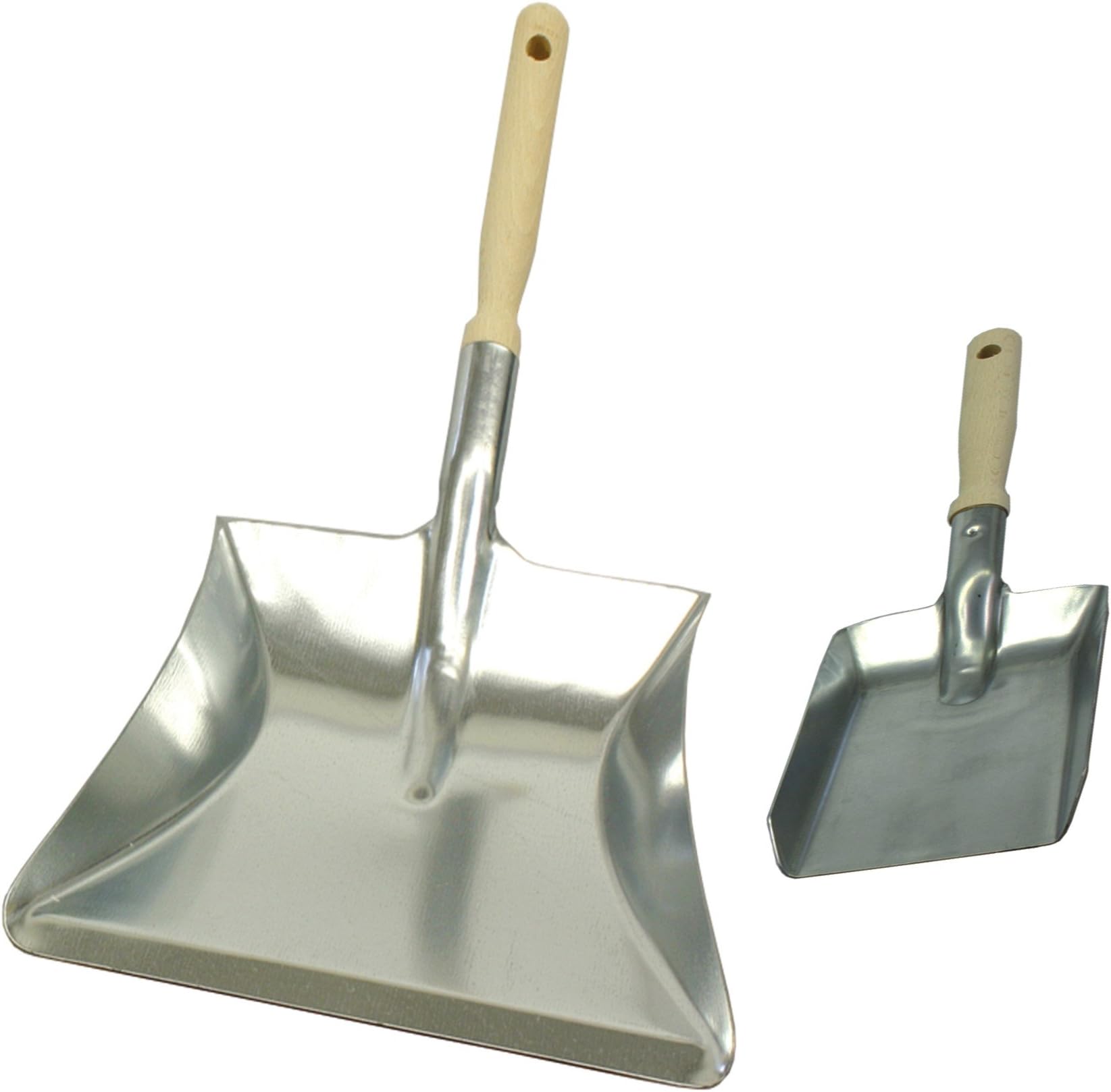Brushmann Large and Small Hand Shovel- Hand Trowel Set - Dustpan Set