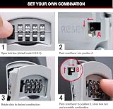 Master Lock Key Safe 5401EURD Wall Mounted Medium Aluminium Weather Resistant view 7