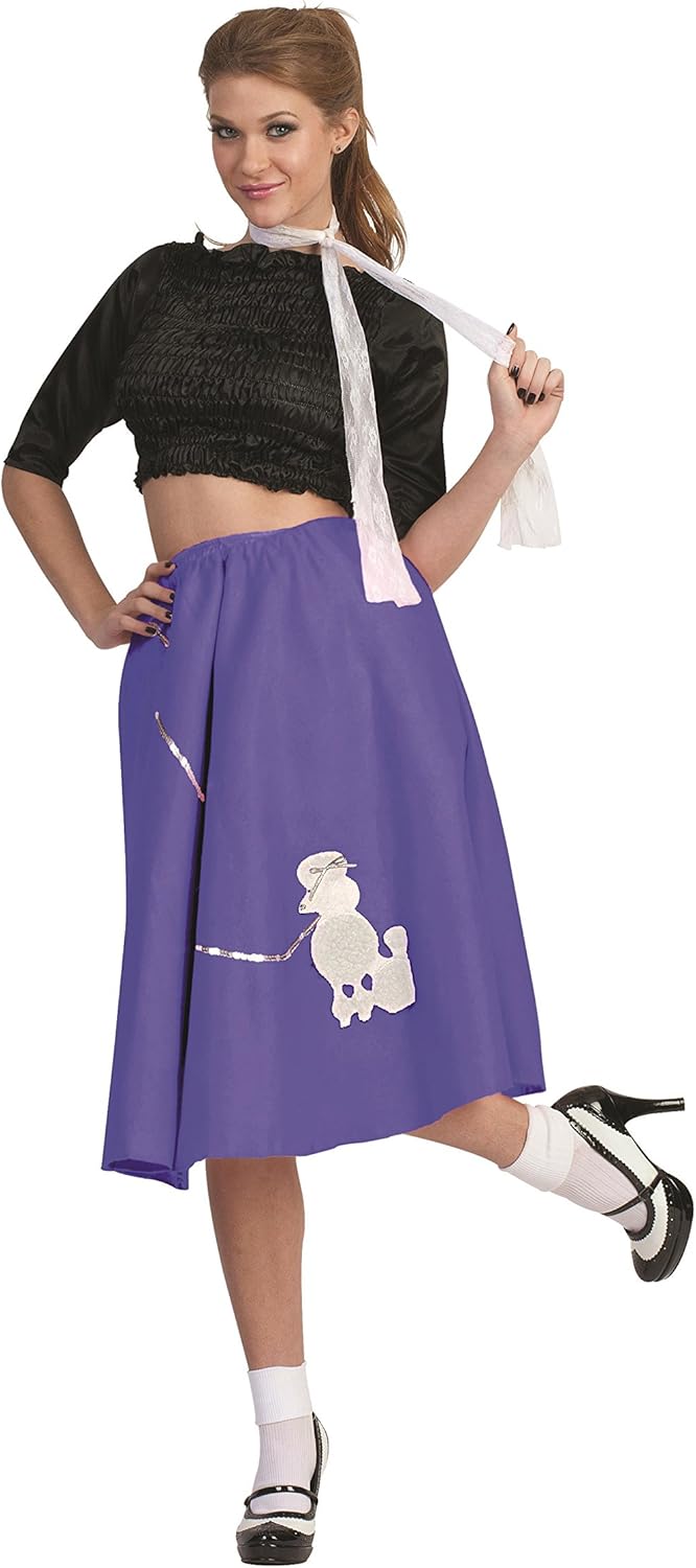 Purple Poodle Skirt Adult Plus Size (1420) Clothing