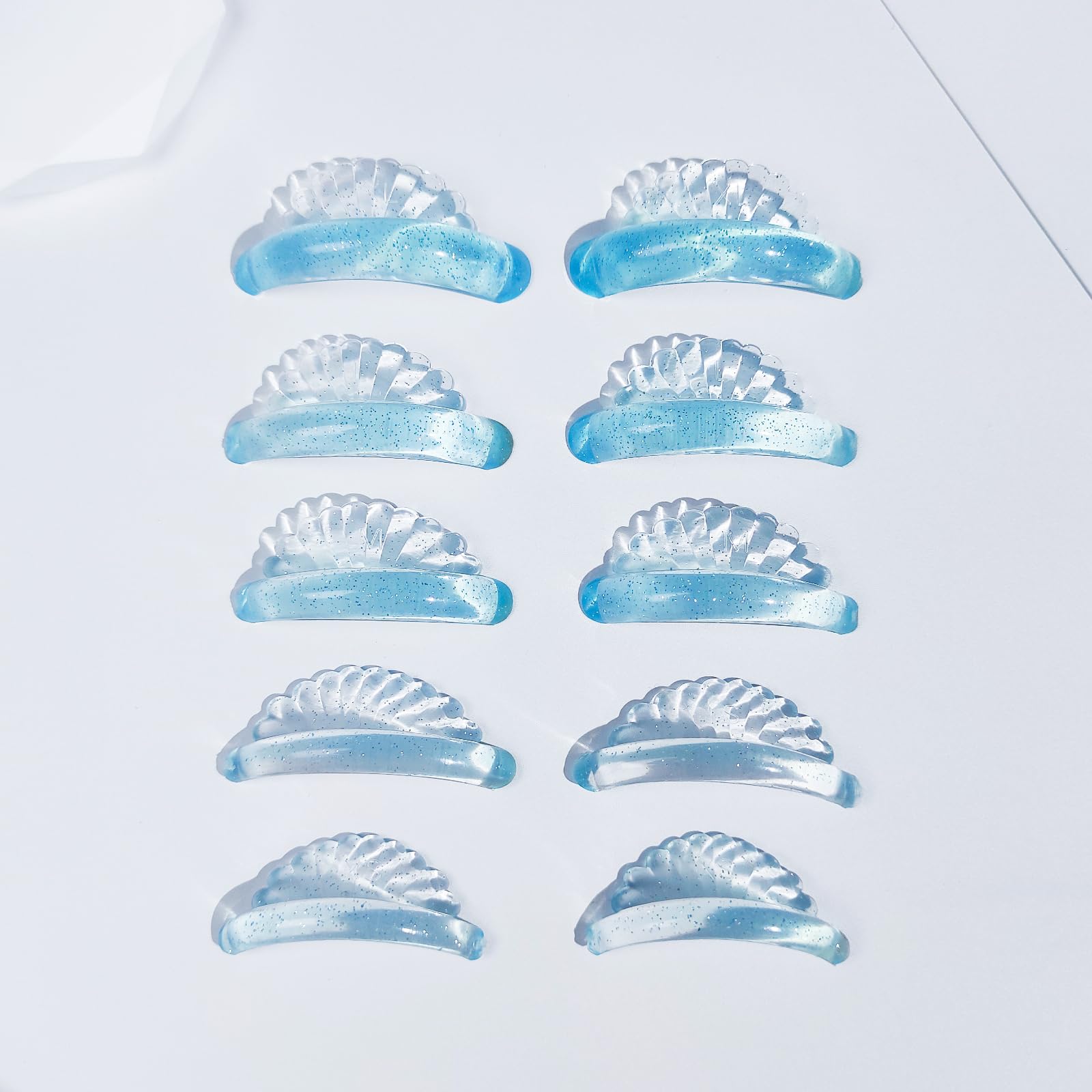 Lomansa Lash Lift Shields, Lash Lift Pads, Upgraded Eyelash Lift Tool, Soft and Sticky, Suitable for Salon Eyelash Perming(Blue)