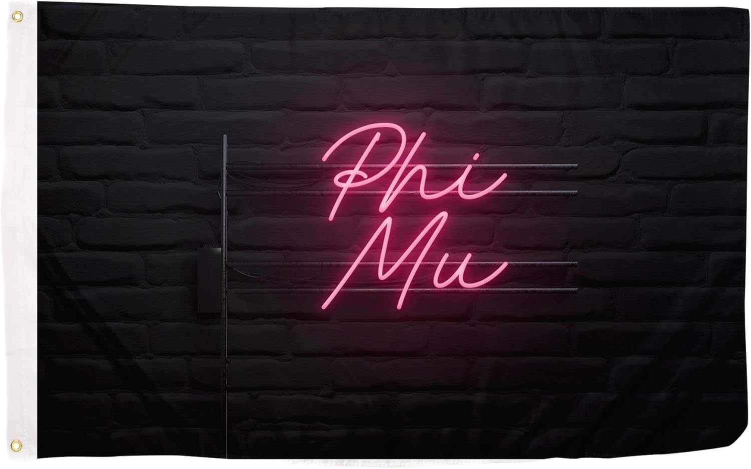 Retail Store Fixtures Equipment Flag Neon Sign Phi Mu Sorority Flag Banner 3 Feet X 5 Feet Sign Decor Store Signs Displays
