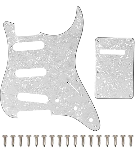 KAISH Pickguard Clear Strat SSS + Plaque Tremolo Transparent – Pour Fender Américain/Mexicain