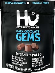 Hu Gems Chocolate Chips Vegan Snacks | 9oz | Organic, Paleo, Dark Chocolate Baking Chips | Great for Baking & Snacking, Non G