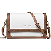 SENDEFN Small Crossbody Bags for Women Leather Cell Phone Purse Wallet with ID window and Card Slots