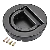 uxcell Flush Pull Ring Handle 40x10mm, Plane Drawer