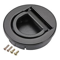 uxcell Flush Pull Ring Handle 40x10mm, Plane Drawer