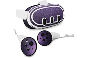 MightySkins Skin Compatible with Meta Quest 3 - Antique Purple | Protective, Durable, and Unique Vinyl Decal wrap Cover | Eas