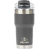 Pelican Hydration Pelican Traveler™ 22 oz Vacuum Insulated Tumbler - Stainless Steel Double Wall Travel with Dual Lid, Powder Coated Insulated Coffee Mug For Hot Cold Drinks, Sirius