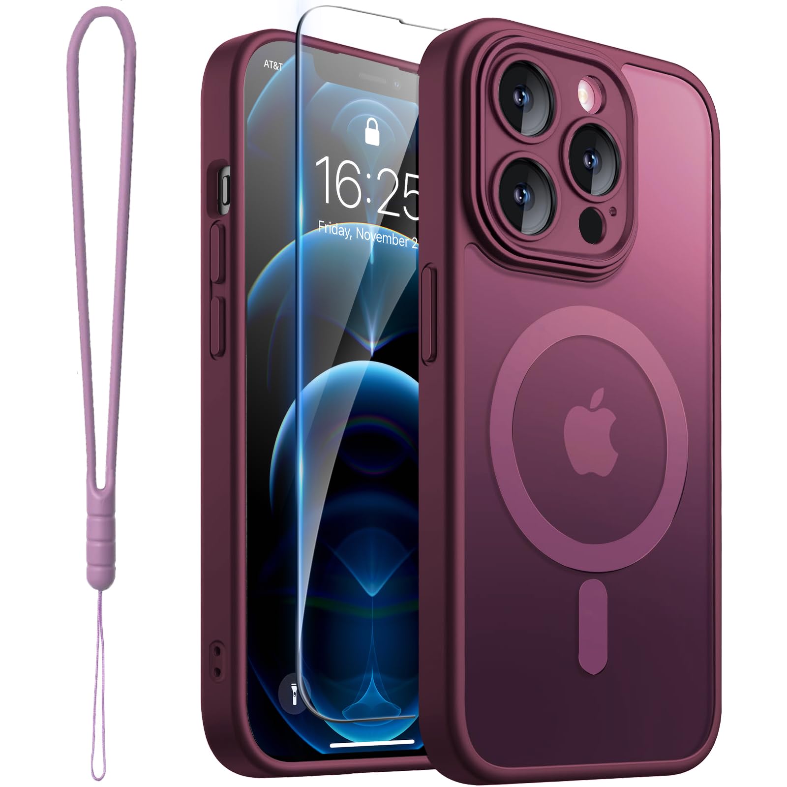 ROYBENS for iPhone 12 Pro-Max Matte Clear Case